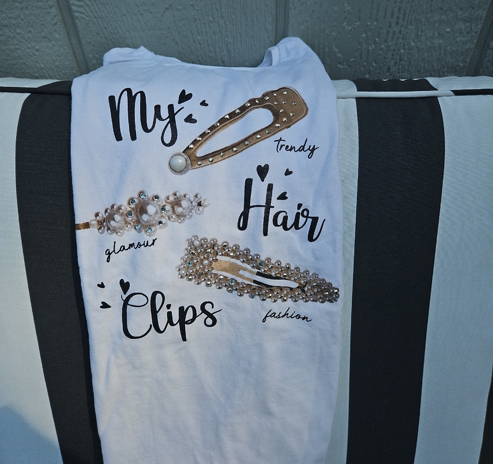 Trendy Hair Clips Graphic Tee
